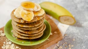 Photo showing pancakes made with Growli Muesli