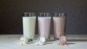 Photo showing various nutrition shakes