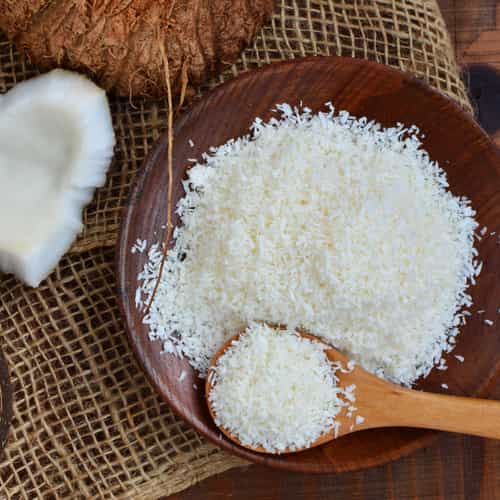 Dessicated coconut used in Growli Muesli