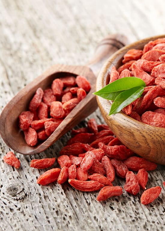 Photo of whole dried goji berries